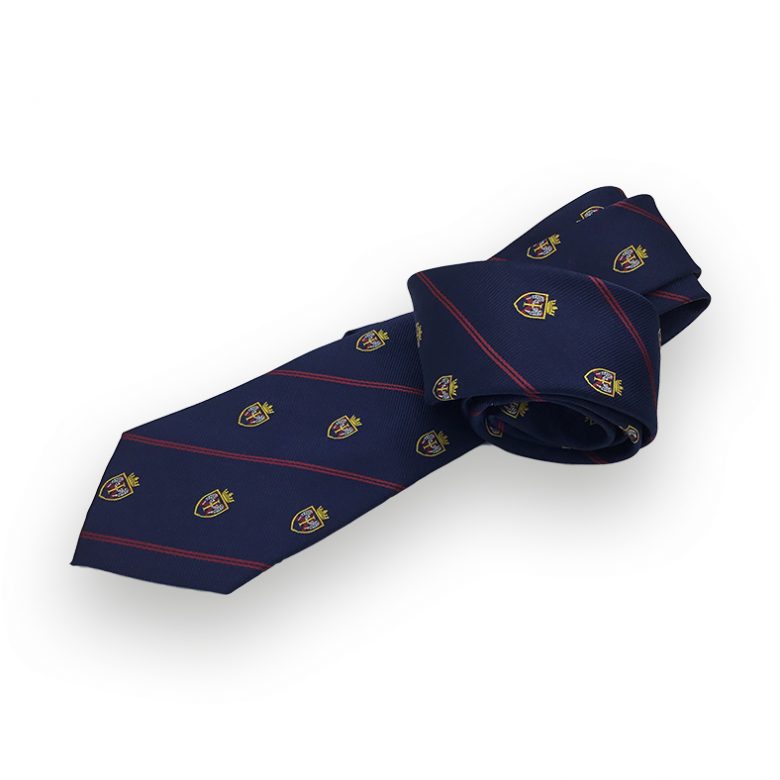 Custom ties with coat of arms or club logo